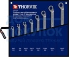 Набор ключей гаечных накидных изогнутых 75° в сумке, 6-27 мм, 8 предметов Thorvik ORWS008