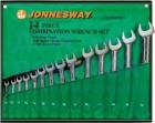 Набор ключей гаечных комбинированных дюймовых в сумке 3/8"--1-1/4", 14 предметов Jonnesway W26414S